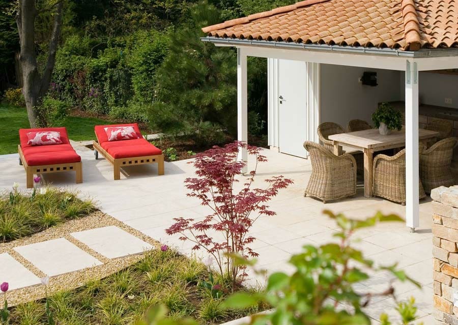 Limestone terrace
