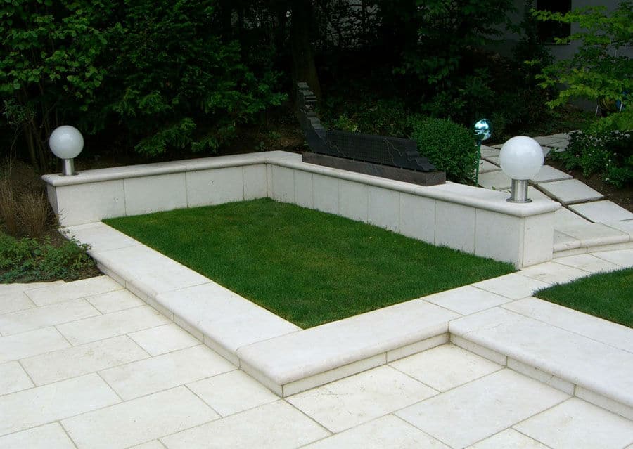 Limestone slabs