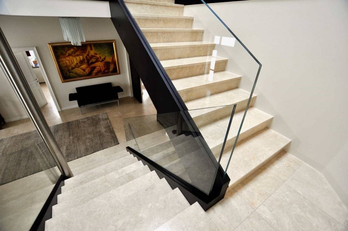 Steinpatten Kalkstein Wohnzimmer SCHUBERT STONE