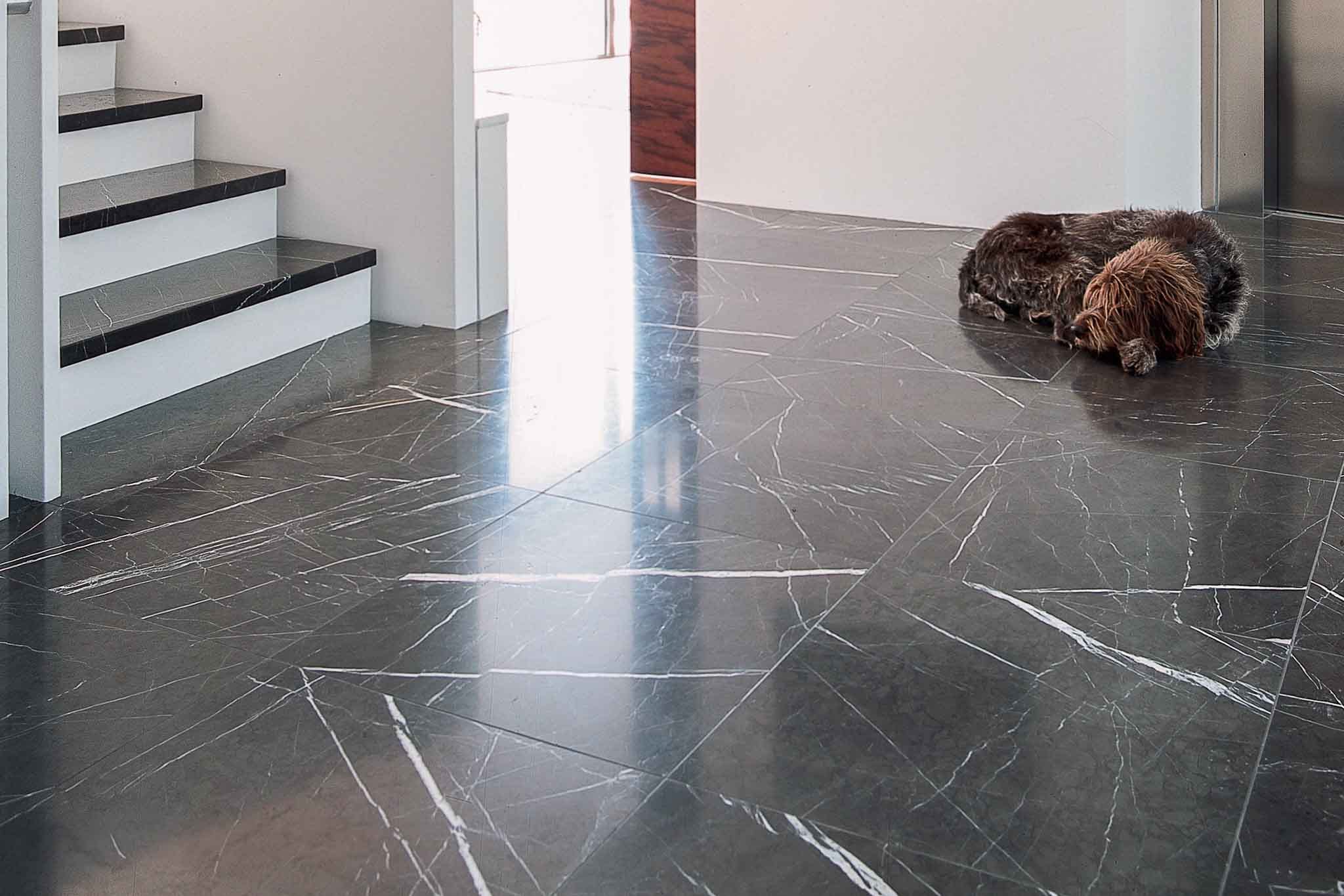 Antracite limestone honed