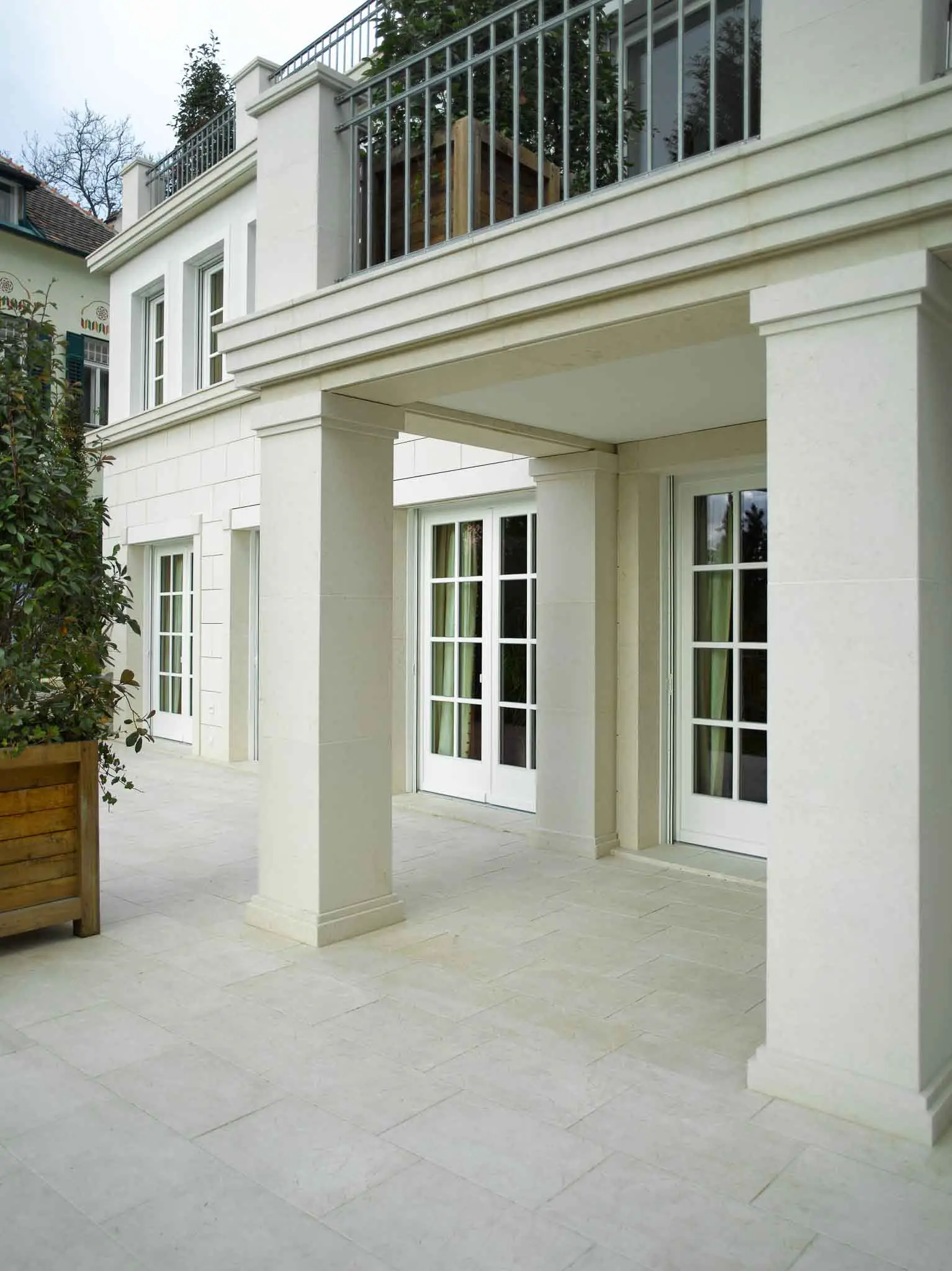 Natural stone façade made of limestone for luxury villa-3 Natural stone façade made of limestone for luxury villa-3