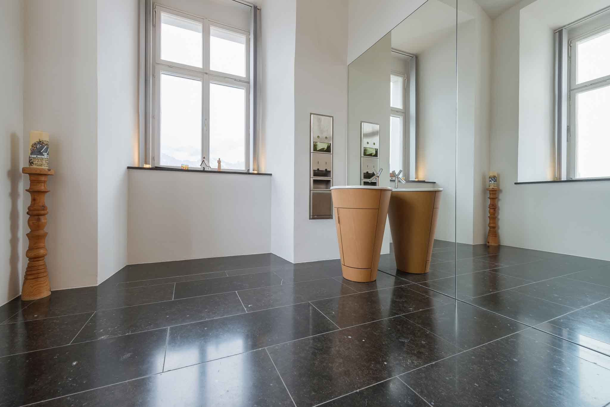 Admont Abbey with natural stone floor made of dark gray limestone-04 Admont Abbey with natural stone floor made of dark gray limestone-04