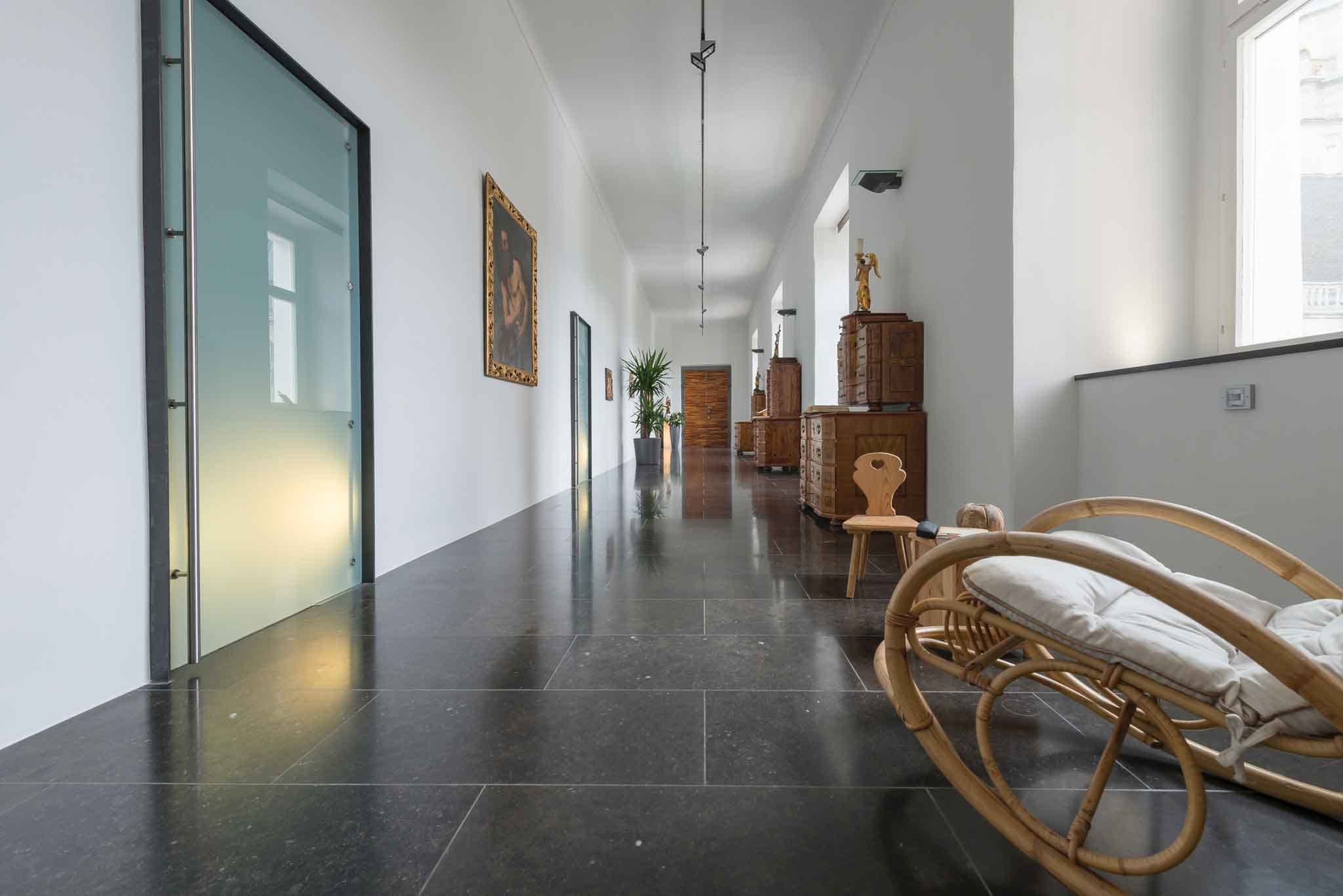 Admont Abbey with natural stone floor made of dark gray limestone-08 Admont Abbey with natural stone floor made of dark gray limestone-08