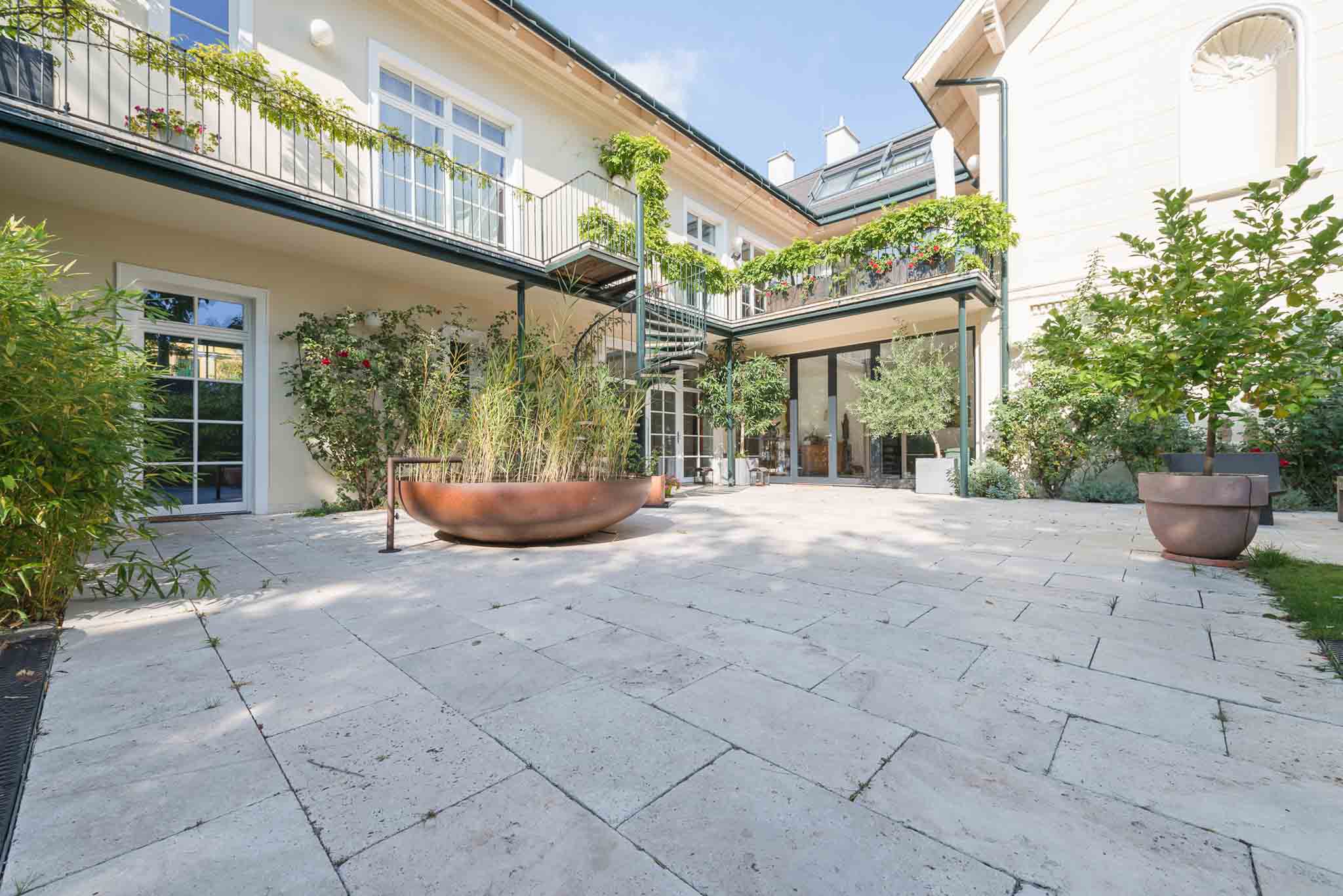Noble travertine Nocciole natural stone terrace slabs-2