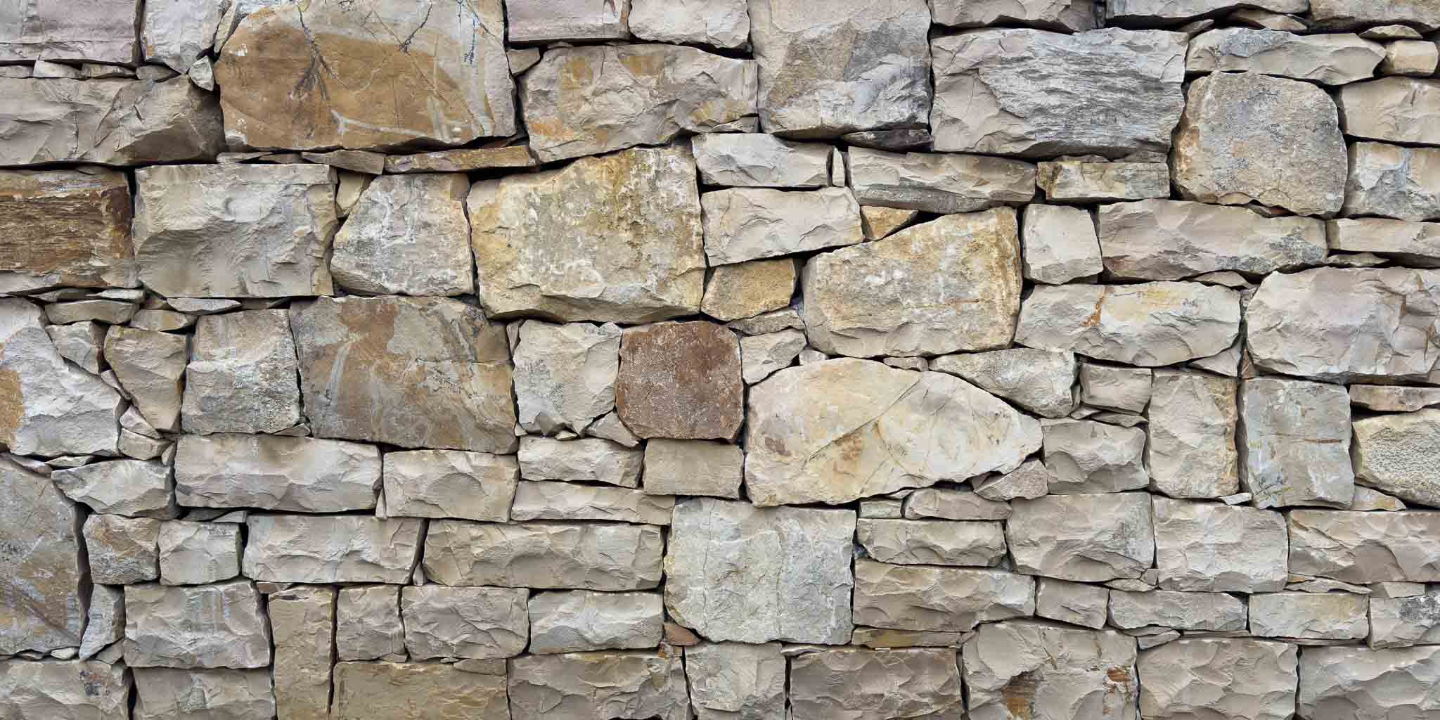 37598/01 Limestone JM Quarry stone wall ochre