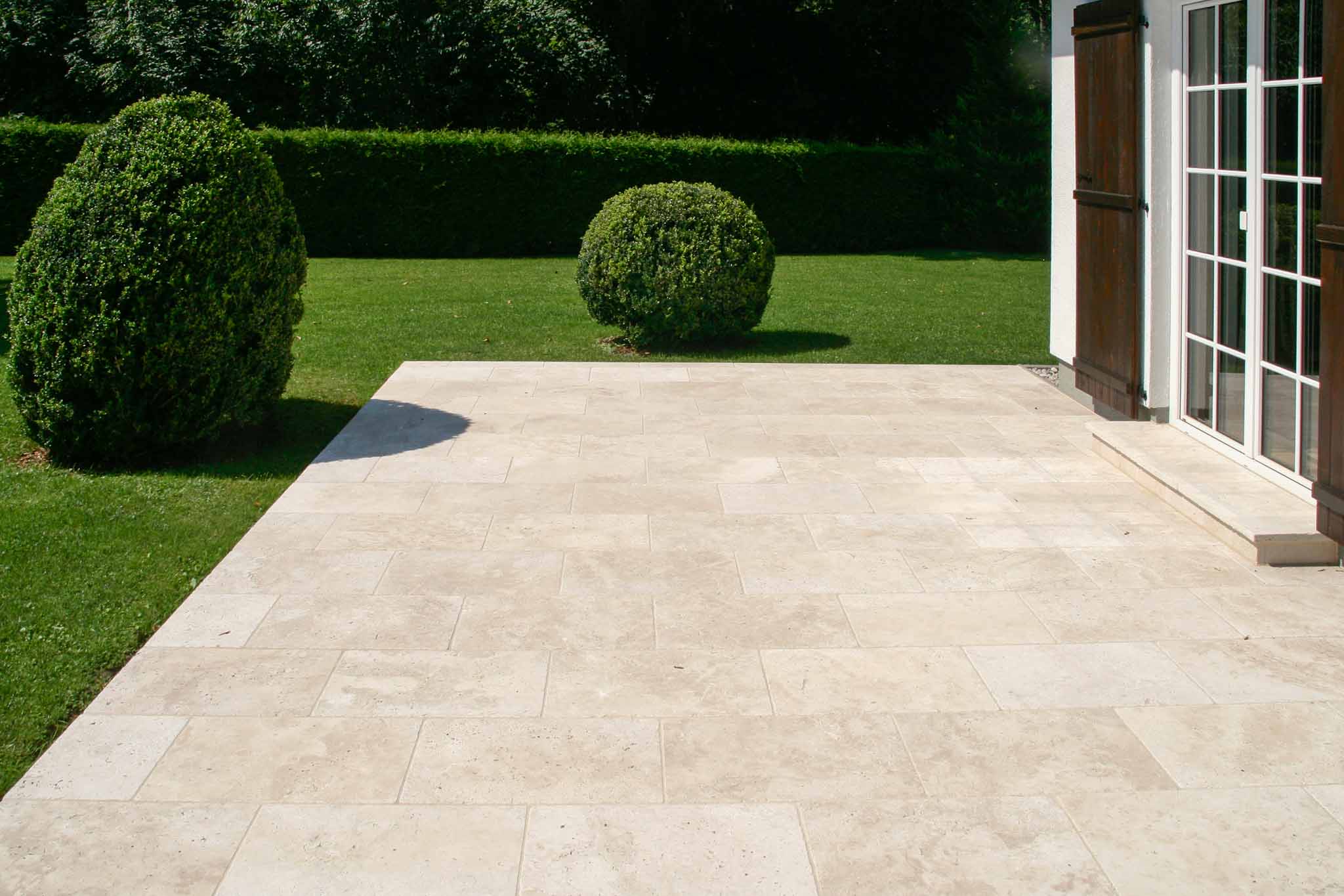 Travertin Creme Naturstein Terrassenplatten-2 Travertin Creme Naturstein Terrassenplatten-2