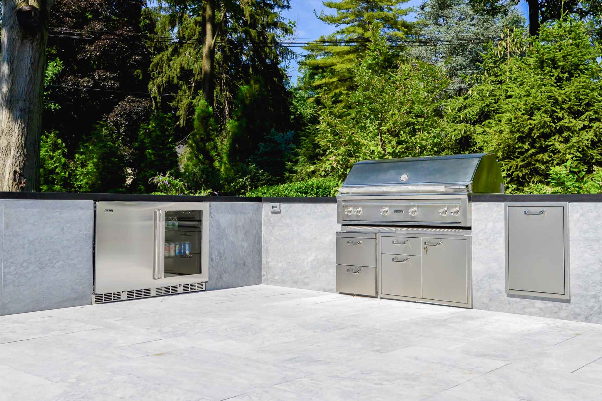Crystal marble Grigio Fosca terrace slabs-6