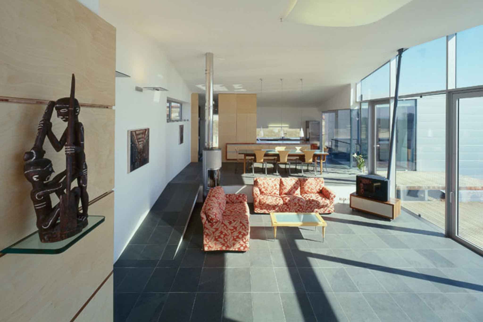 Grey slate natural stone floor, rough-cut