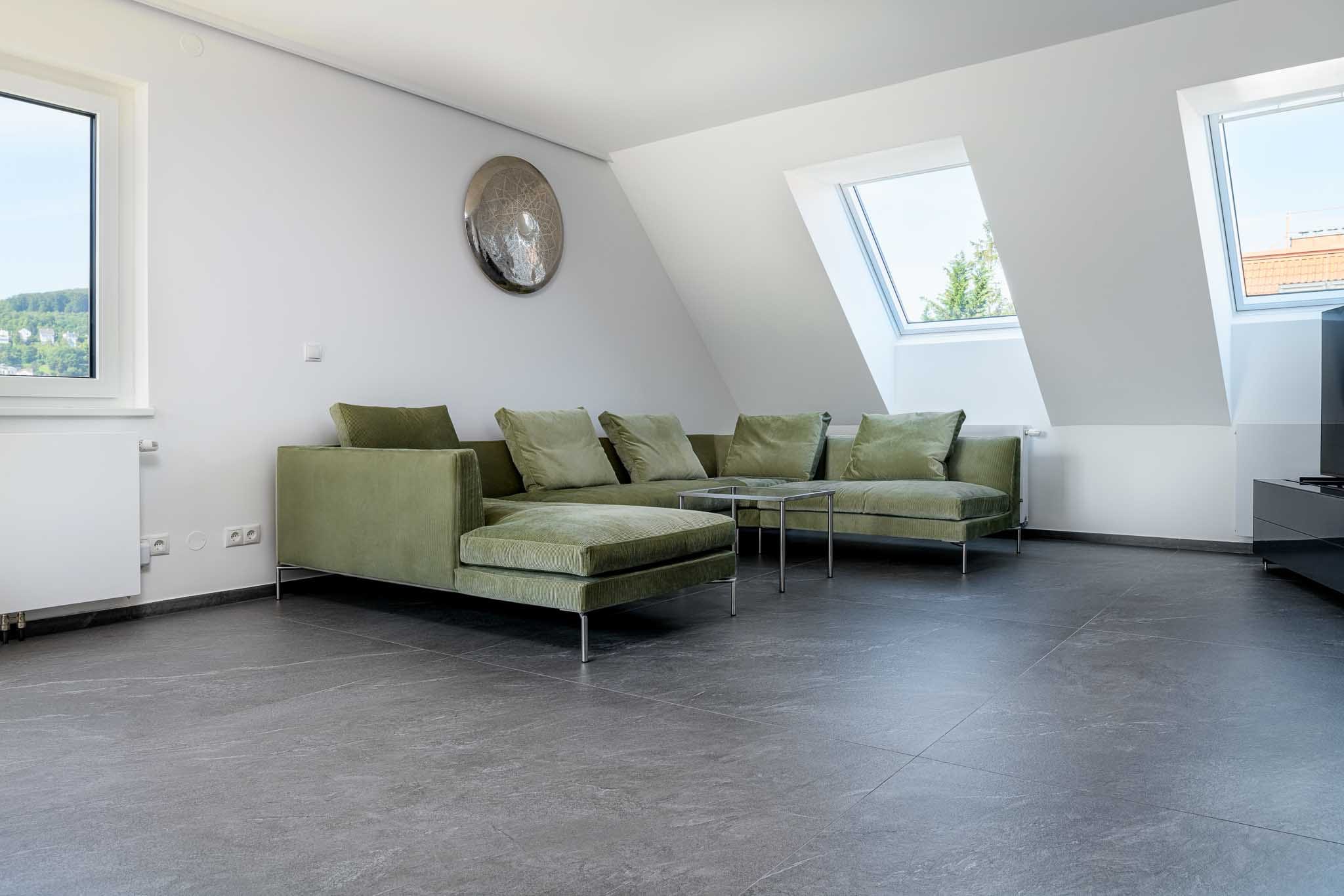 Feinsteinzeug grau 160x160 cm Bodenfliesen-01