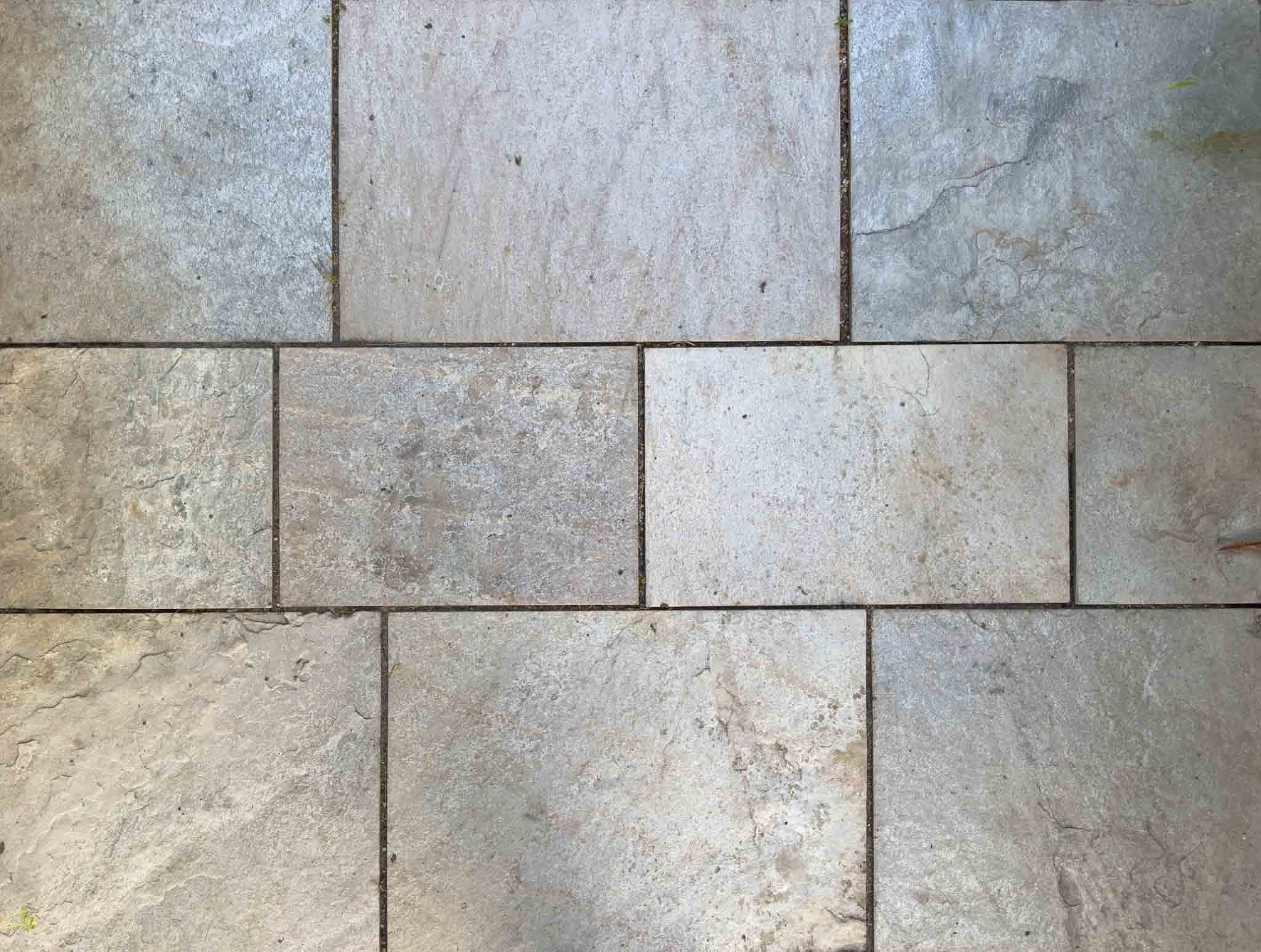 Quartzite natural stone patio slabs light gray